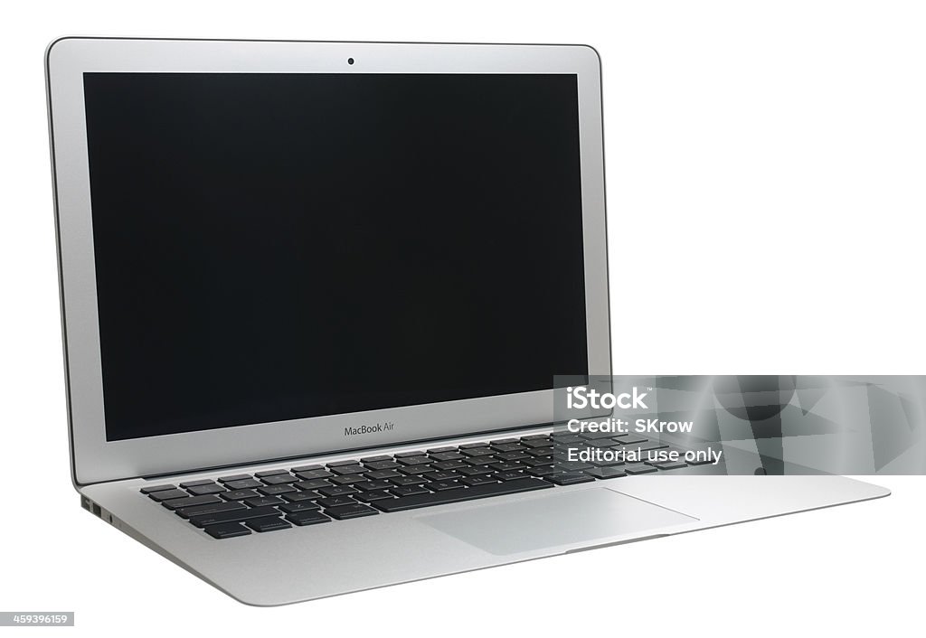 MacBook ar com um ecrã em branco - Royalty-free Computador Portátil Foto de stock