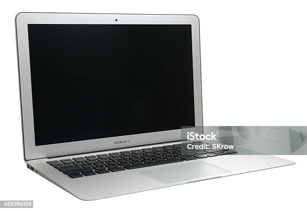 Macbook Ar Com Um Ecrã Em Branco - Fotografias de stock e mais imagens de Computador Portátil - Computador Portátil, MacBook, Aberto