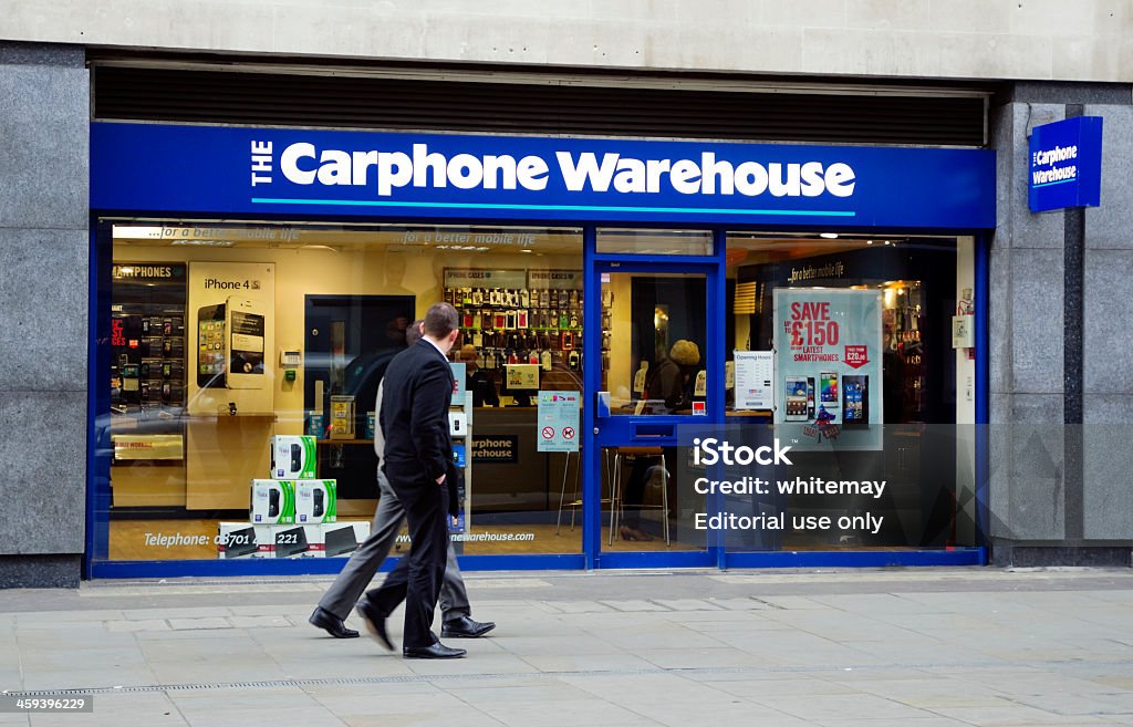 Carphone Armazém Loja - Foto de stock de Carphone Warehouse royalty-free