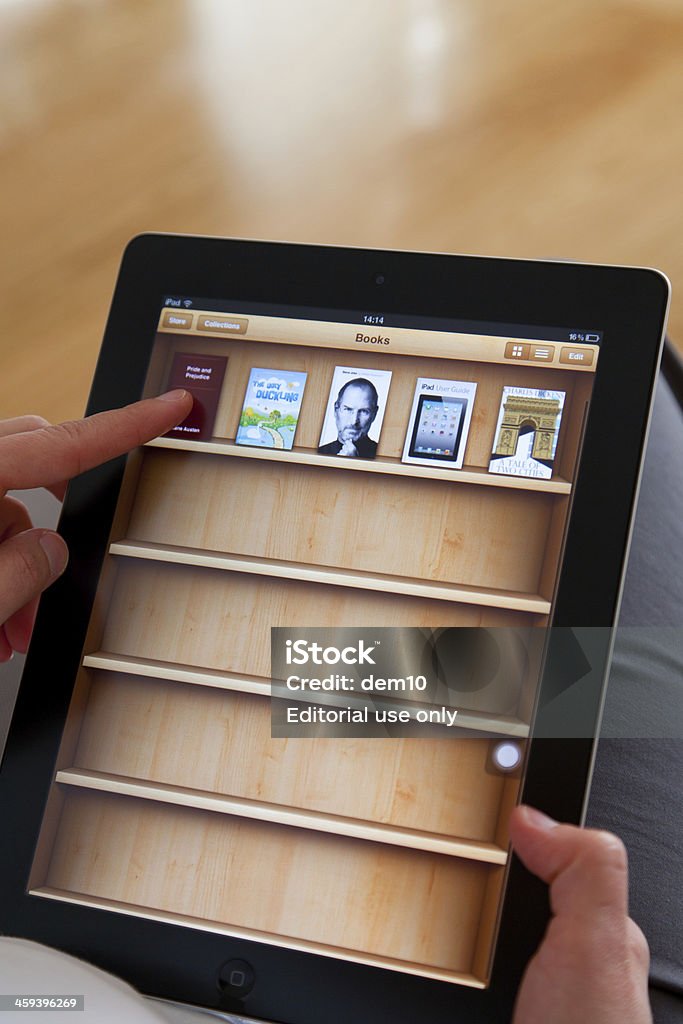 iBook no iPad 2 - Royalty-free Agenda Eletrónica Foto de stock