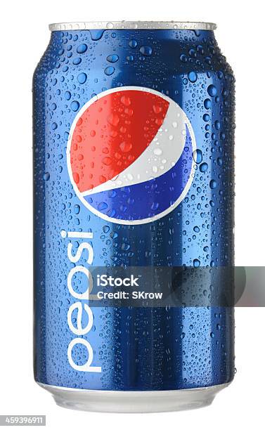 Pepsi Pode Com Gotículas De Água - Fotografias de stock e mais imagens de Cola - Refrigerante - Cola - Refrigerante, Lata - Recipiente, Figura para recortar