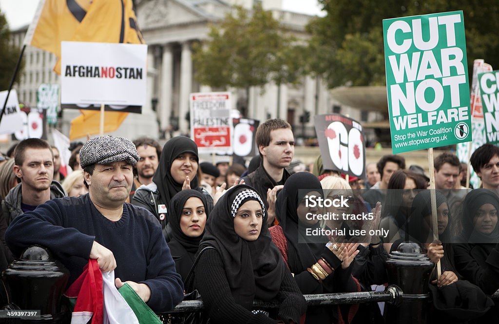 Detener la guerra demostración, Londres. - Foto de stock de Activista libre de derechos