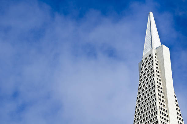 Transamerica Pyramid Building in San Francisco stock photo