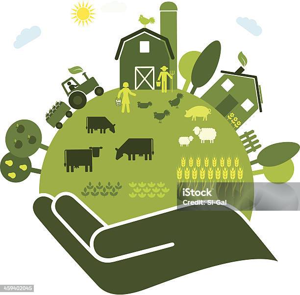 Vetores de Cultivo De Orgânicos e mais imagens de Agricultura - Agricultura, Fazenda orgânica, Agricultor