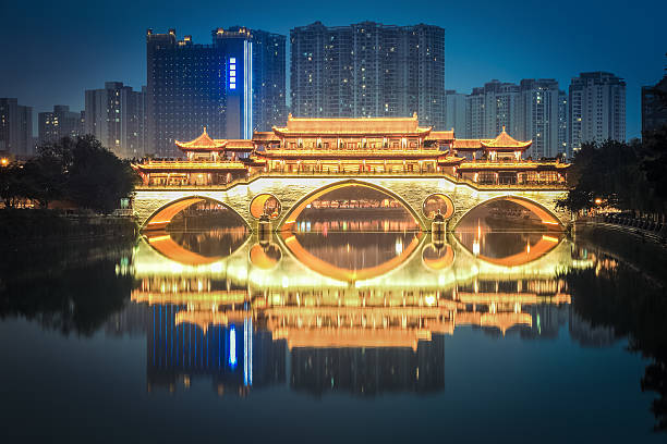 istock anshun bridge in chengdu at night 459404967