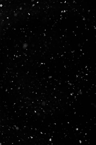 Falling snow background stock photo