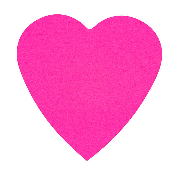 Heart Sticky Label, isolated on white background