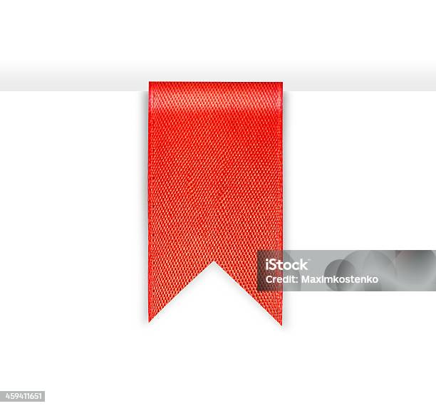 Red Bookmark Ribbon Stock Photo - Download Image Now - Blank
