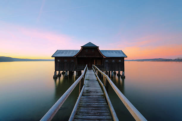 istock Colorful Sunrise at Lake Ammersee 459424345