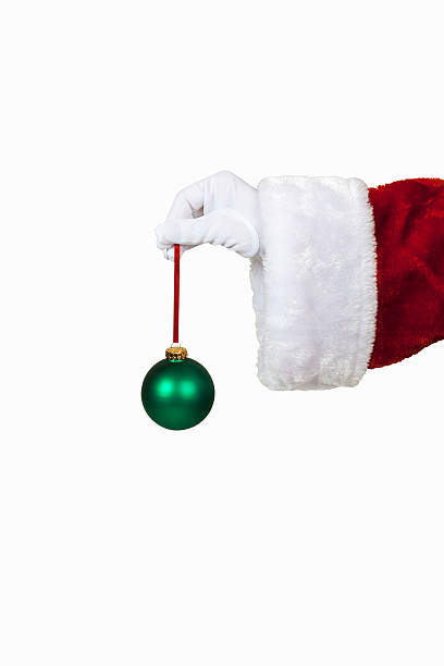 istock Santa Holding a Christmas Ornament 459426585