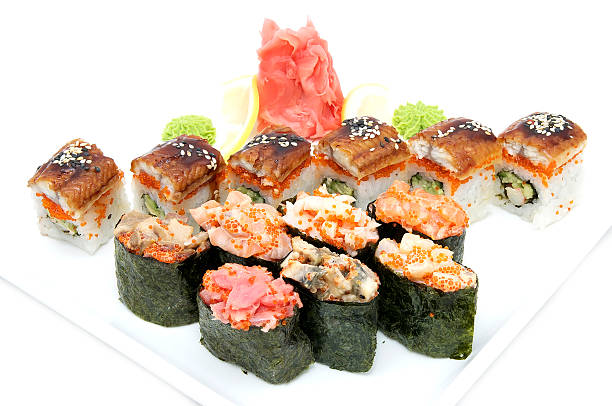 istock delicious seafood sushi 459426931
