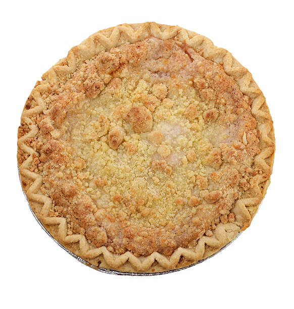 Apple Crumb Pie stock photo