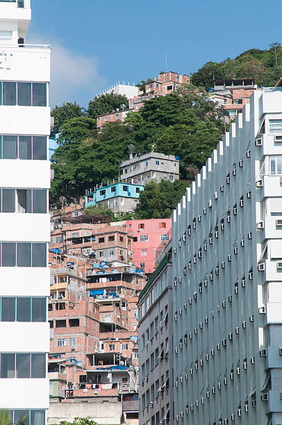 istock View of favelas just behind modern buildings on Copacabana 459431007