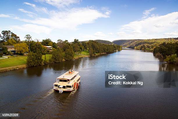 Penrith Nepean Belle Sails Down River Stock Photo - Download Image Now - River, Paddleboat, Nepean