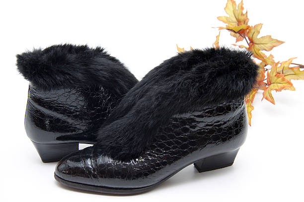 istock Ladies shoes with fur insert 459433971