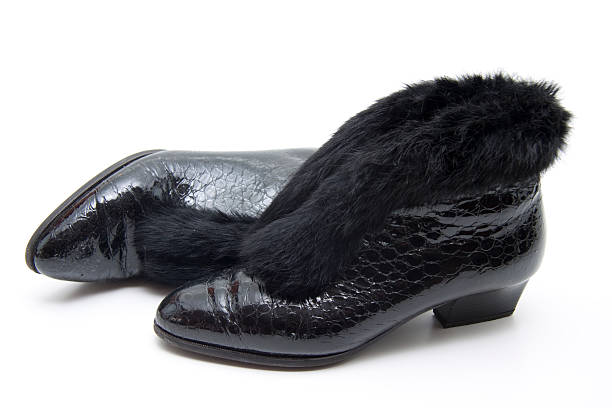 istock Ladies shoes with fur insert 459433977