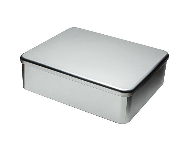istock Big Metal box isolated on a white background 459439629