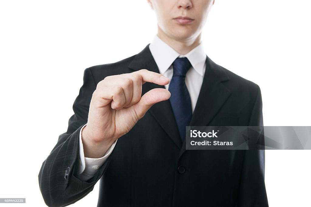 Hand gesture businessman Hands businessman. Isolated on white background. Adult Stock Photo