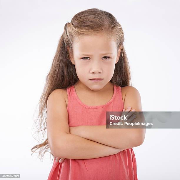 Foto de Não Estou Muito Impressionado e mais fotos de stock de Criança - Criança, Fundo Branco, Figura para recortar