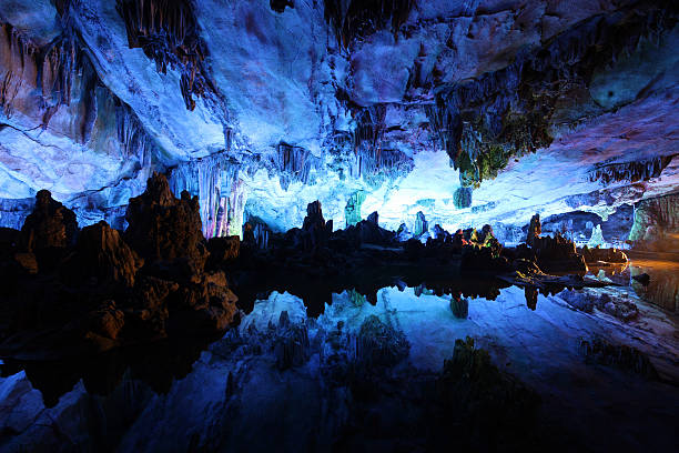 istock Underground lake in Reed Flute Caves ,China 459443663