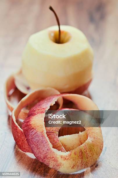 Peeled Apple Stock Photo - Download Image Now - Apple - Fruit, Peel - Plant Part, Curled Up