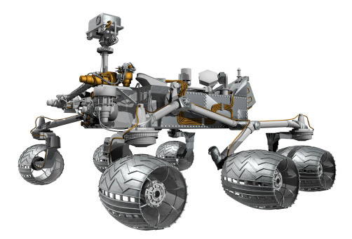 3d Model Render of Curiosity Mars Rover