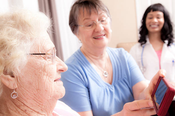 istock Technology: Senior women using the latest smart phone. 459444441