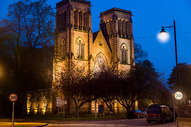 istock Night Falls on Saint Andrews Cathedral, Inverness Scotland 459444447