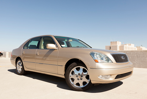 Scottsdale, United States - October 19, 2011: A photo of a Lexus LS 430 Sedan, the LS series from Lexus is the higher end model.