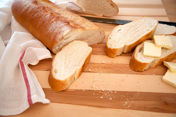 istock Slices of bread with butter 459445041