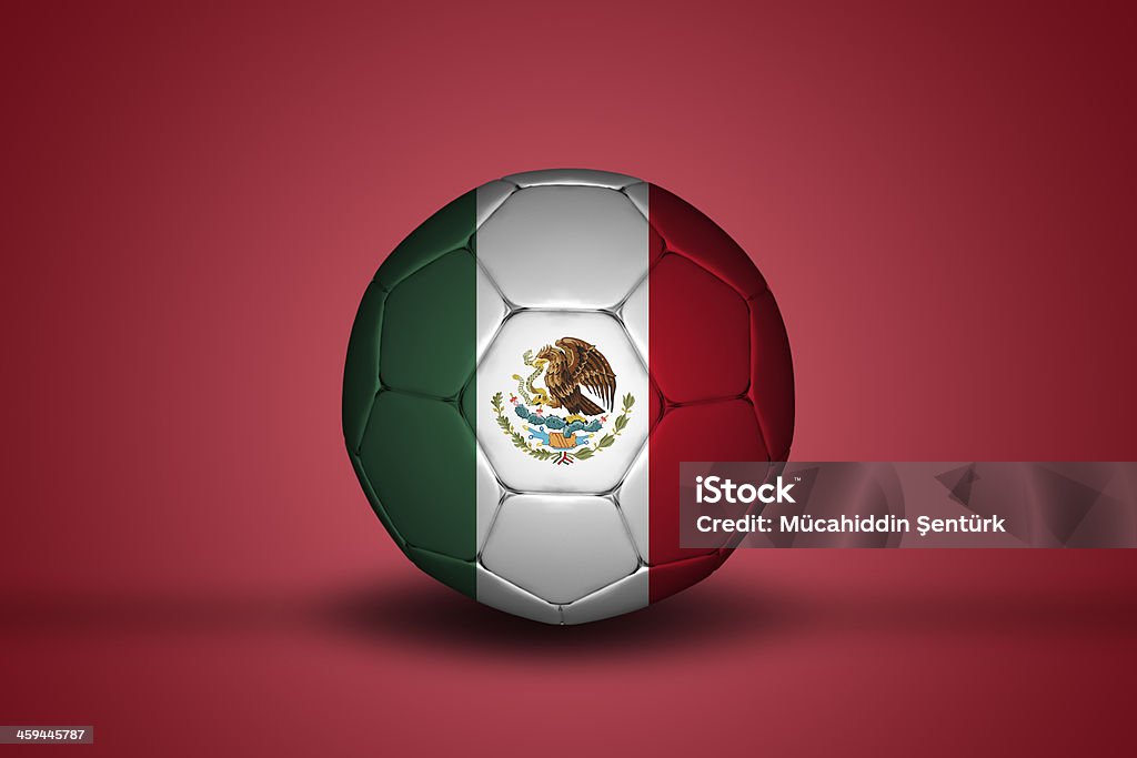 Bandeira mexicana de futebol - Royalty-free América Latina Foto de stock