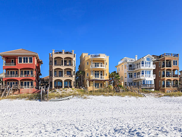 istock Upscale condominiums built on the beach in Destin Florida 459447925
