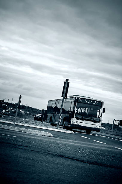 istock Bus on a crossroads 459448153