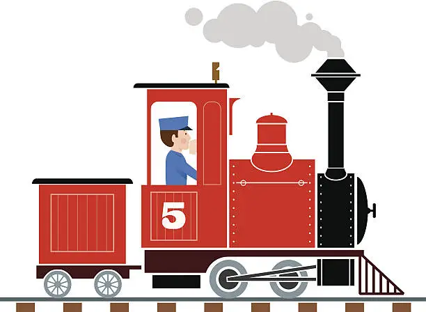 Vector illustration of Locomotive