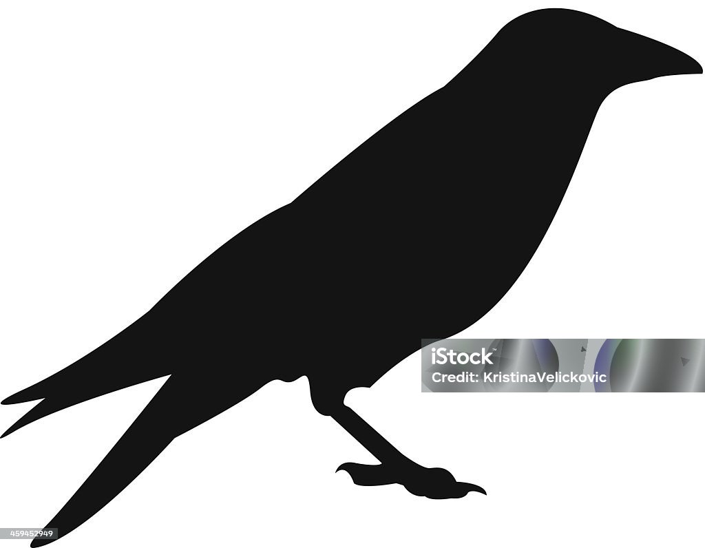 crow vector file of crow Raven - Bird stock vector