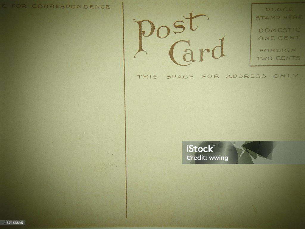 Vintage Postcard - Foto stock royalty-free di Abbandonato