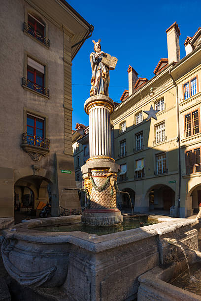 istock main entrance spring sculpture, Bern cathedral 459453557