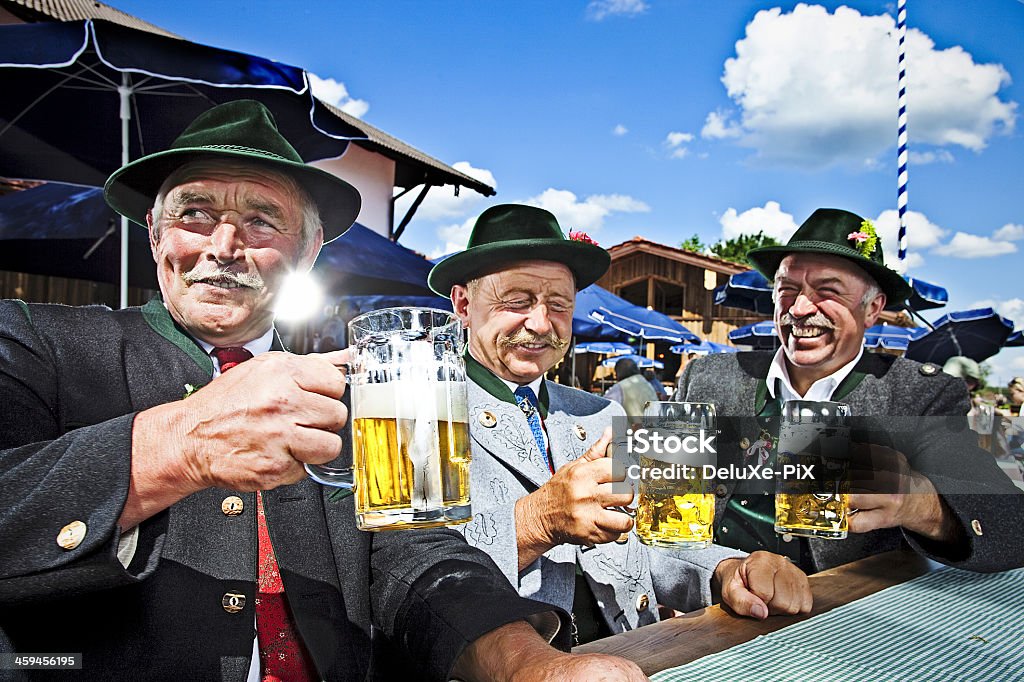 Bayern im Biergarten - Lizenzfrei Bier Stock-Foto