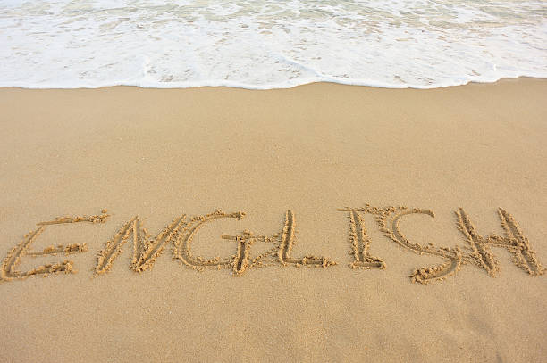 istock english word drawn on the beach 459462861