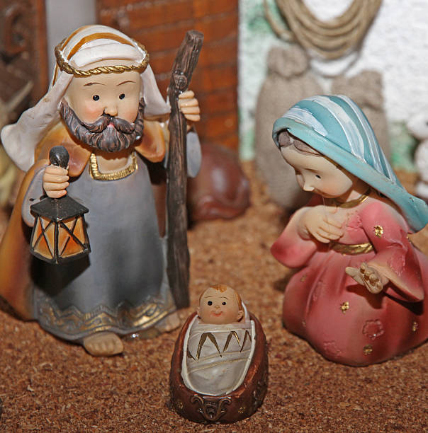 istock Jesus Joseph with the beard and Mary 1 459463365