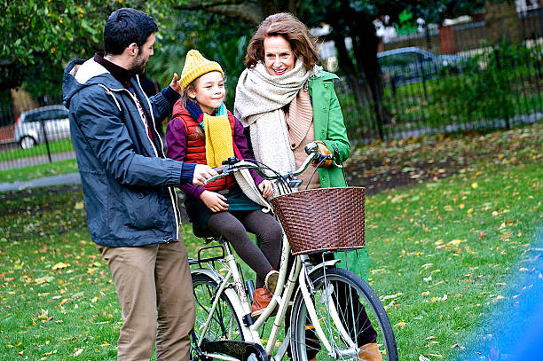 istock Three generation family in the park 459465417