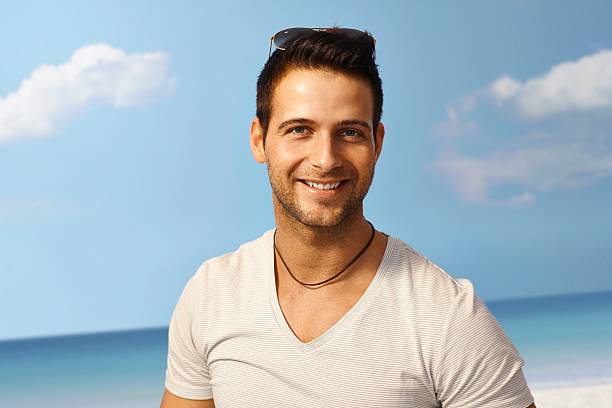 istock Summer portrait of handsome young man 459467241
