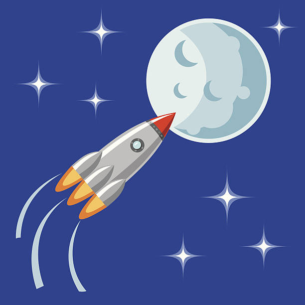 rocket vector art illustration