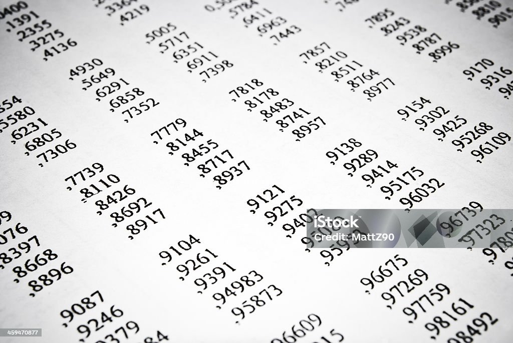 Mathematical tables. Math education concept. Mathematical tables in university textbook. Math education concept. Abstract Stock Photo