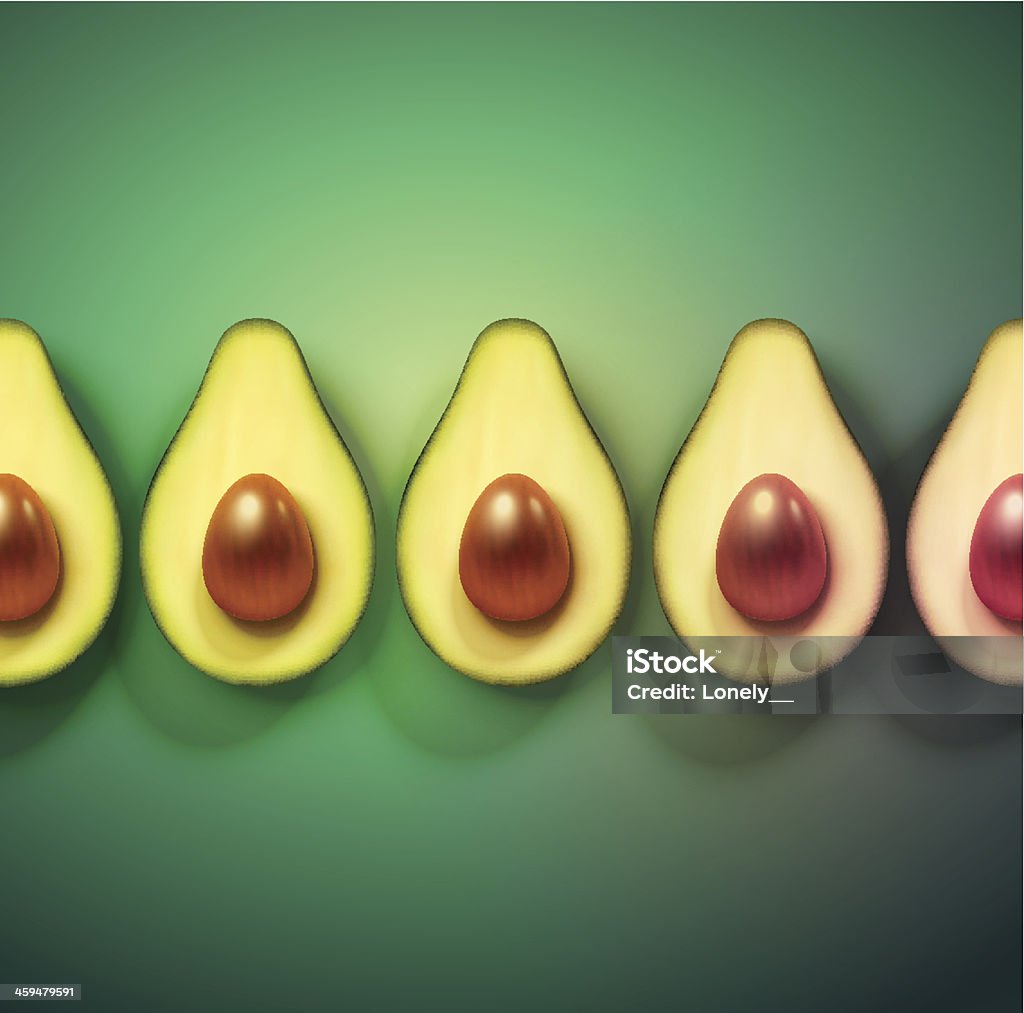 Hintergrund mit avocado - Lizenzfrei Avocado Vektorgrafik