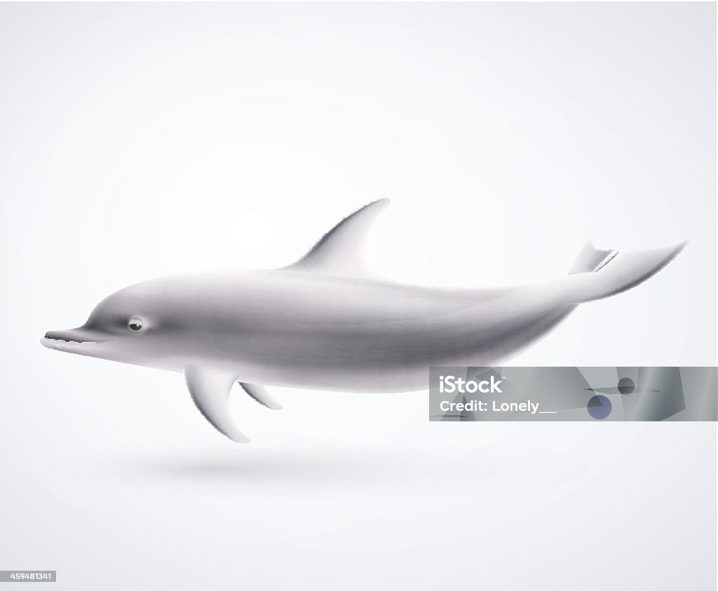 Aislado de dolphin - arte vectorial de Actuación - Representación libre de derechos