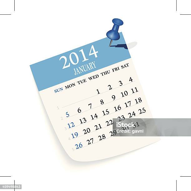 Kalender Stock Vektor Art und mehr Bilder von 2013 - 2013, 2014, Blau