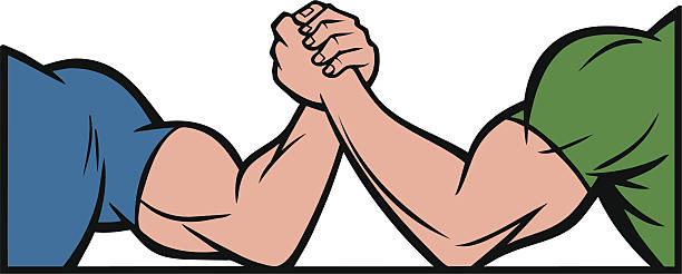 Arm Wrestling Arm Wrestling arm wrestling stock illustrations