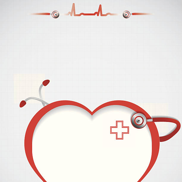 абстрактный медицинский фон - vitamin pill science symbol human heart stock illustrations