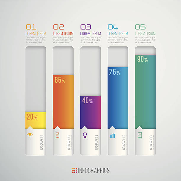 인포그래픽 벡터 디자인식 형판. - infographic diagram three dimensional shape data stock illustrations